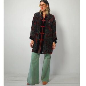 Vintage Bob Mackie Velvet Burnout Jacket
